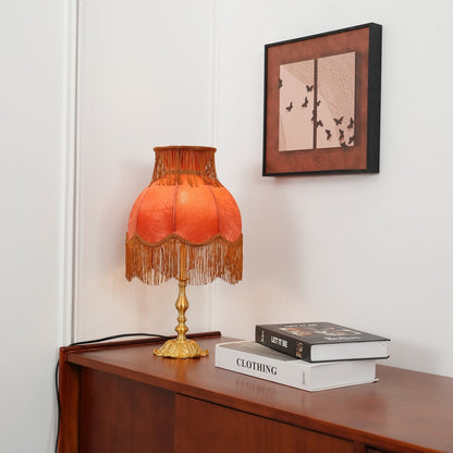 Chic Tassel Table Lamp in Gold Brass