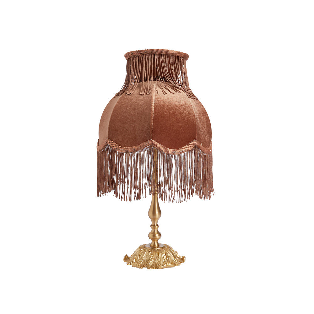 Chic Tassel Table Lamp in Gold Brass