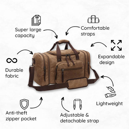 Spacious Durable Cotton Luggage Bag
