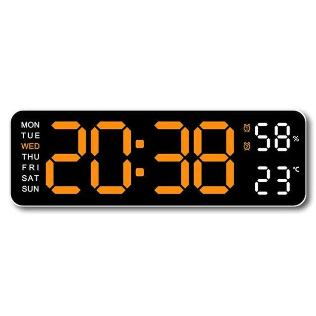 Big LED Clock with Temperature and Alarm Function