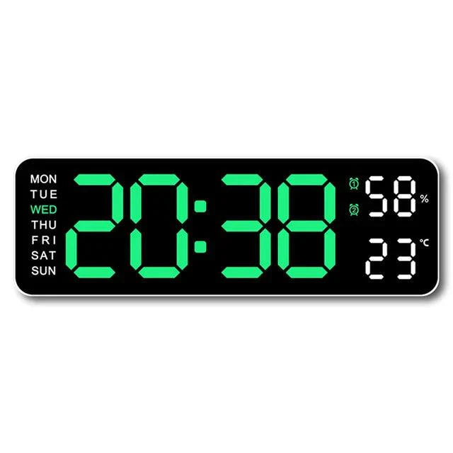 Big LED Clock with Temperature and Alarm Function - Fesara