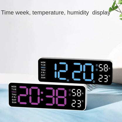 Big LED Clock with Temperature and Alarm Function