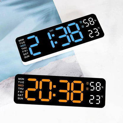 Big LED Clock with Temperature and Alarm Function