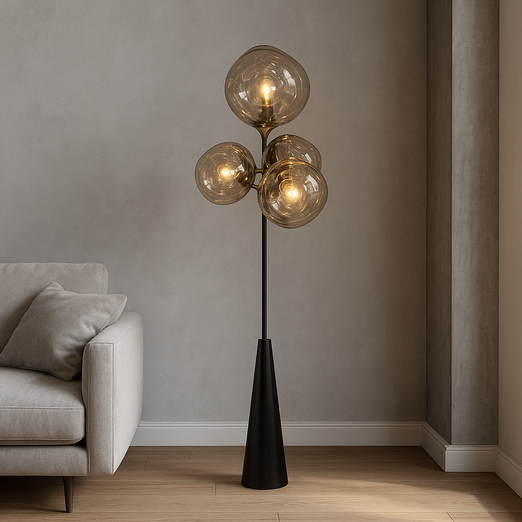 Unique Melted Glass Floor Lamp - Fesara