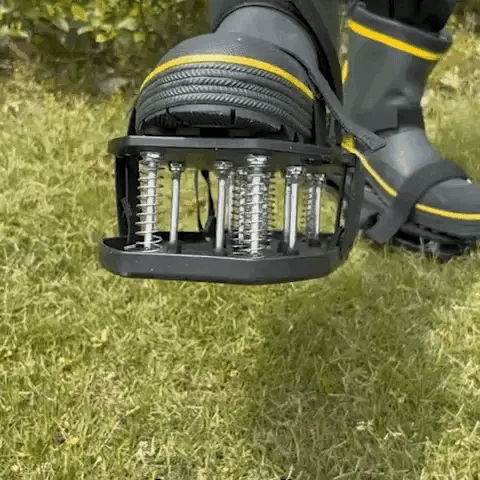 Easy Gardening Aerator Shoes with Adjustable Straps