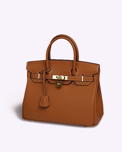 Classic Genuine Leather Tote Bag for Women
