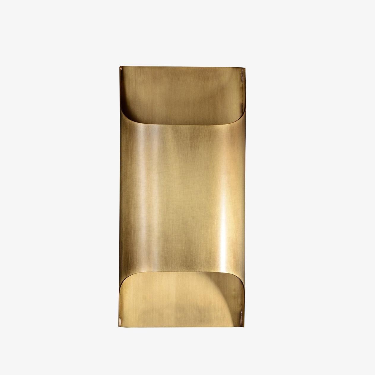 Elegant Arc Brass LED Wall Light Fixture