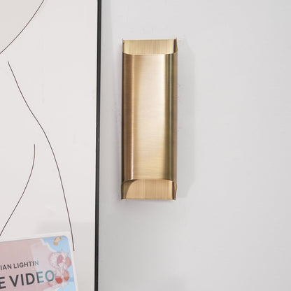 Elegant Arc Brass LED Wall Light Fixture