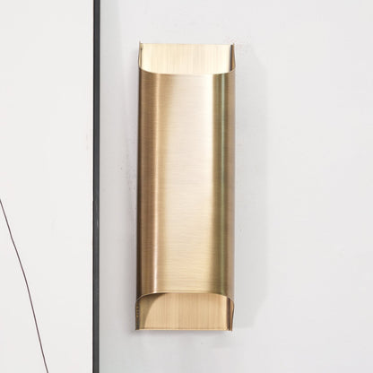 Elegant Arc Brass LED Wall Light Fixture