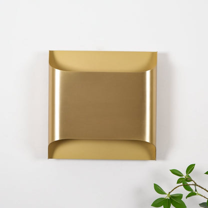 Elegant Arc Brass LED Wall Light Fixture