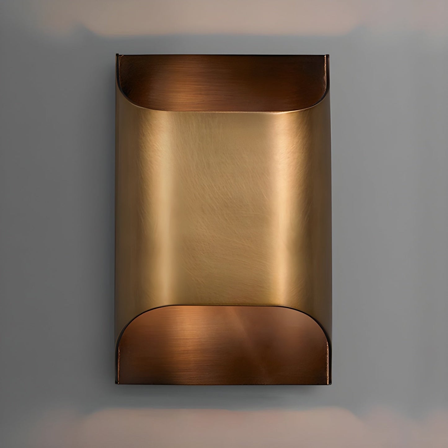 Elegant Arc Brass LED Wall Light Fixture