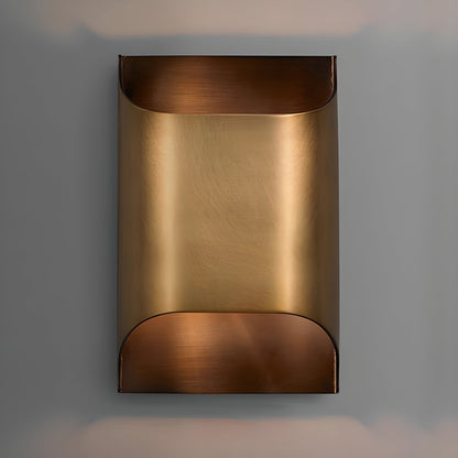 Elegant Arc Brass LED Wall Light Fixture