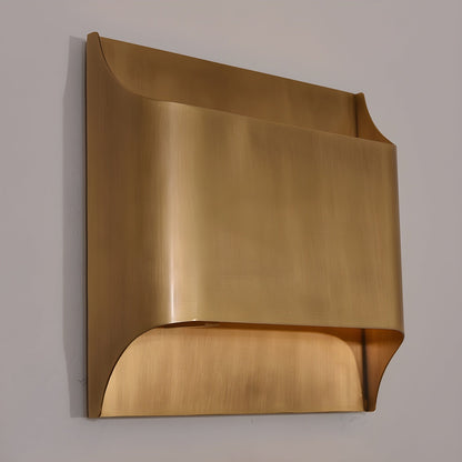 Elegant Arc Brass LED Wall Light Fixture