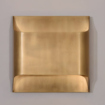Elegant Arc Brass LED Wall Light Fixture