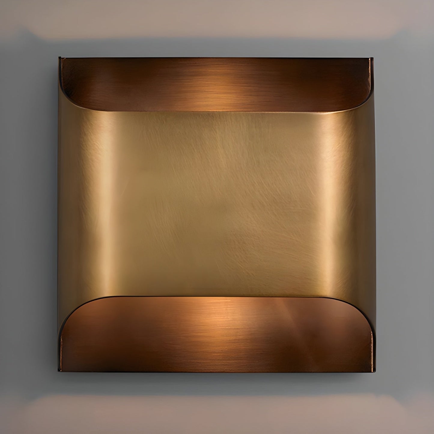 Elegant Arc Brass LED Wall Light Fixture