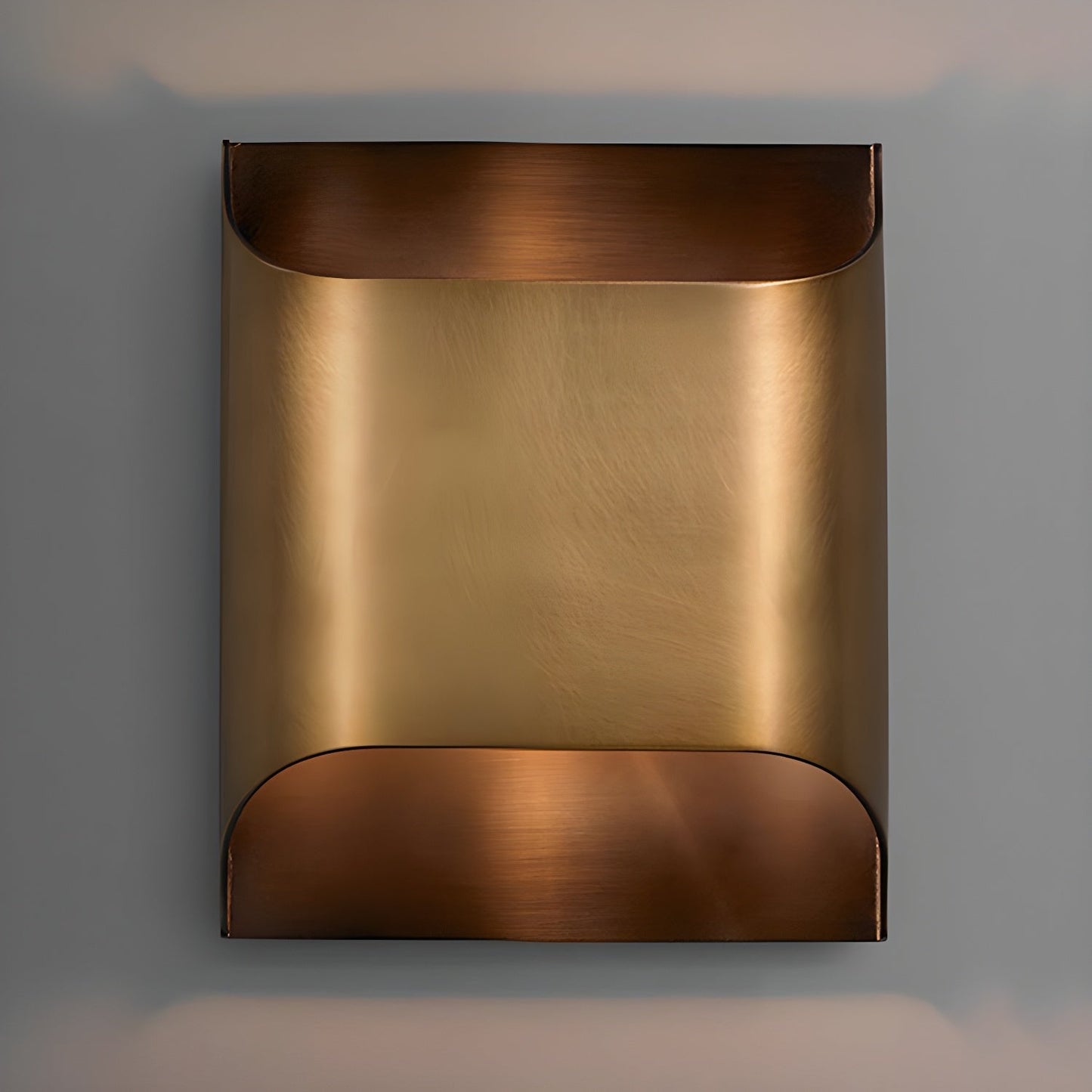 Elegant Arc Brass LED Wall Light Fixture