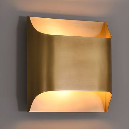 Elegant Arc Brass LED Wall Light Fixture