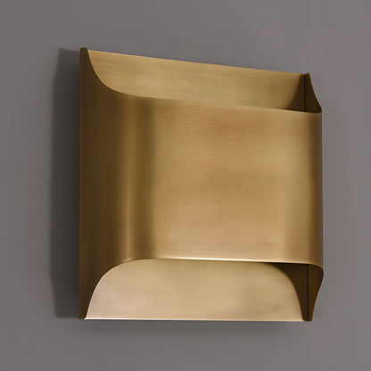 Elegant Arc Brass LED Wall Light Fixture