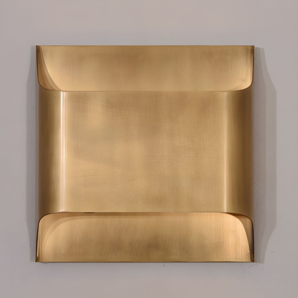 Elegant Arc Brass LED Wall Light Fixture