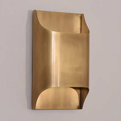 Elegant Arc Brass LED Wall Light Fixture