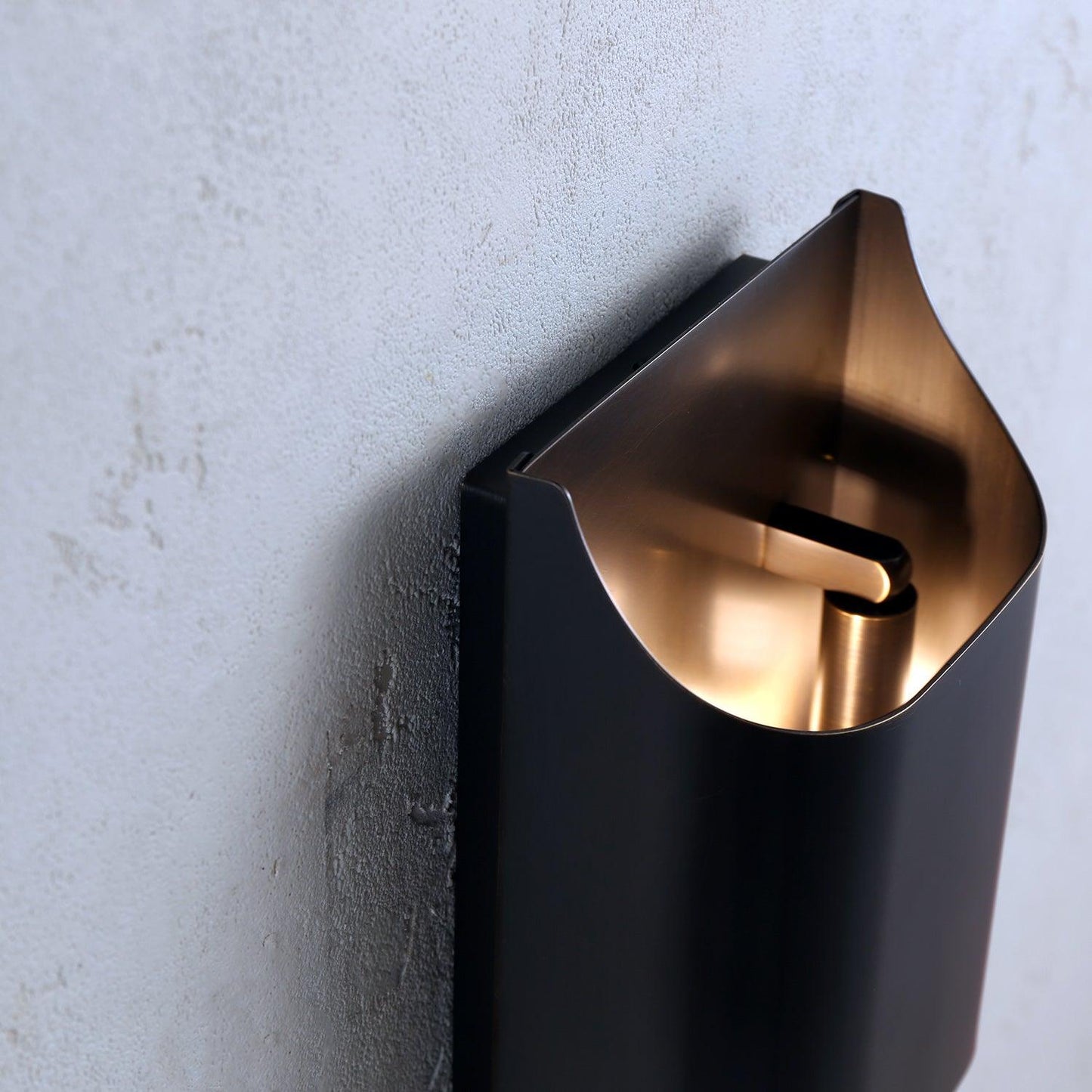 Elegant Arc Brass LED Wall Light Fixture