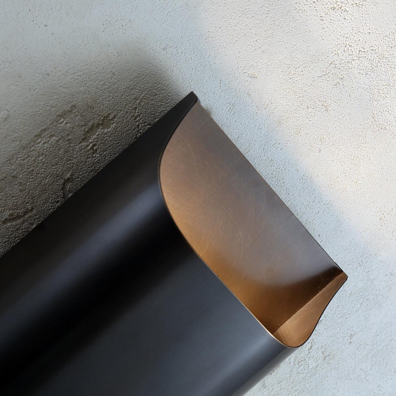 Elegant Arc Brass LED Wall Light Fixture