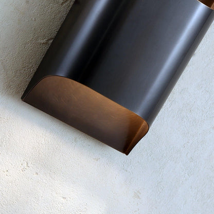 Elegant Arc Brass LED Wall Light Fixture