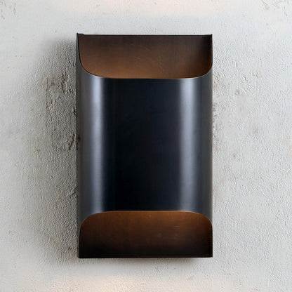Elegant Arc Brass LED Wall Light Fixture