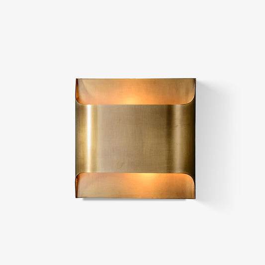 Elegant Arc Brass LED Wall Light Fixture - Fesara