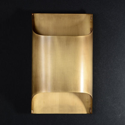 Elegant Arc Brass LED Wall Light Fixture