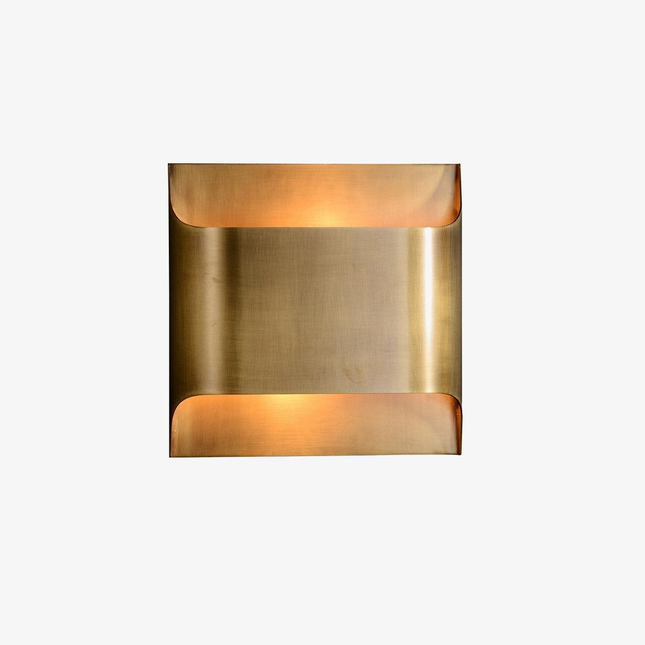 Elegant Arc Brass LED Wall Light Fixture