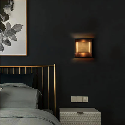 Elegant Arc Brass LED Wall Light Fixture