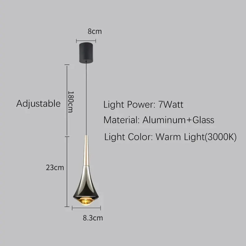 Elegant Chrome Pendant Light