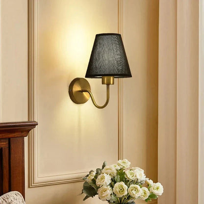 Vintage Fabric Wall Light