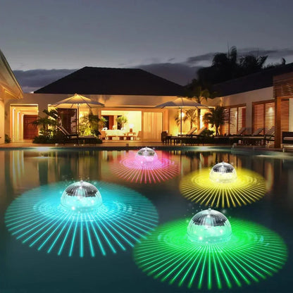 Colorful Floating Pool Lamp with Solar LED Lights - Fesara