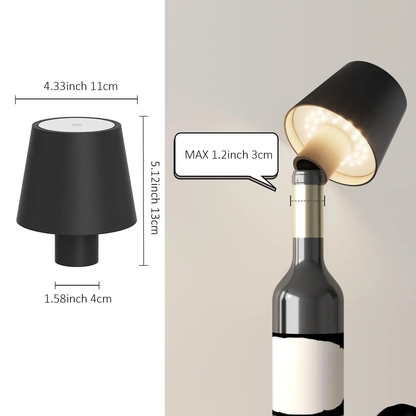 Rechargeable LED Bottle Lamp