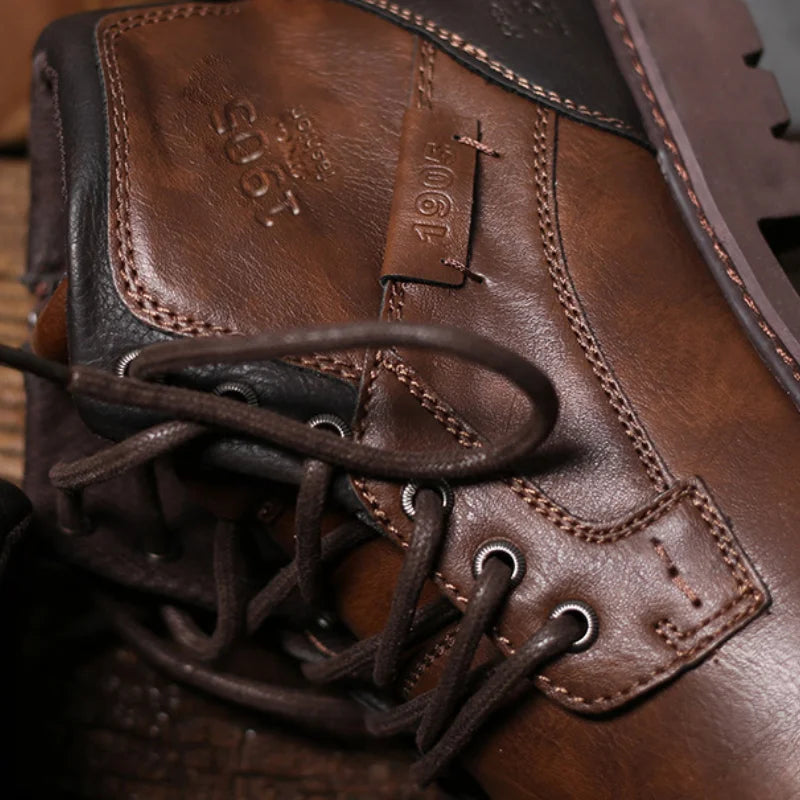 Classic Leather Mens Ankle Boots
