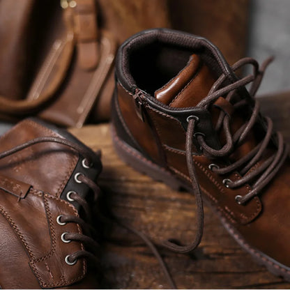 Classic Leather Mens Ankle Boots