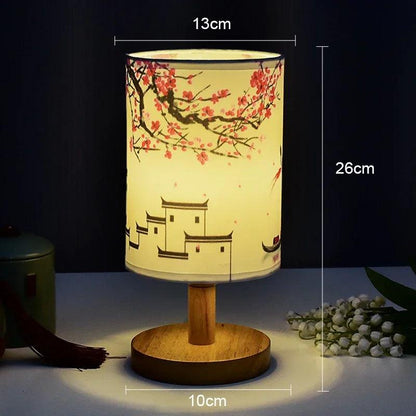Chic Minimalist Wooden Table Lamp
