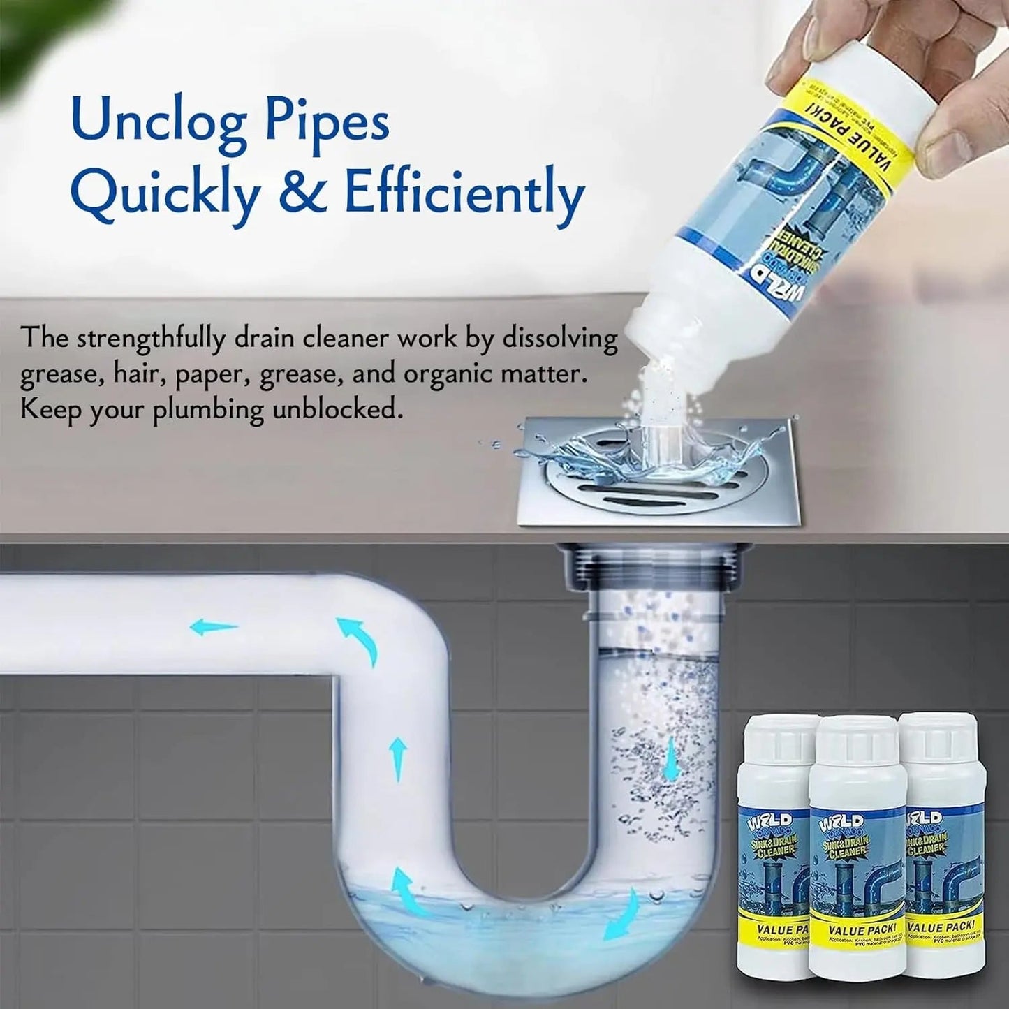 Effective Pipe Cleaner for Tough Clogs