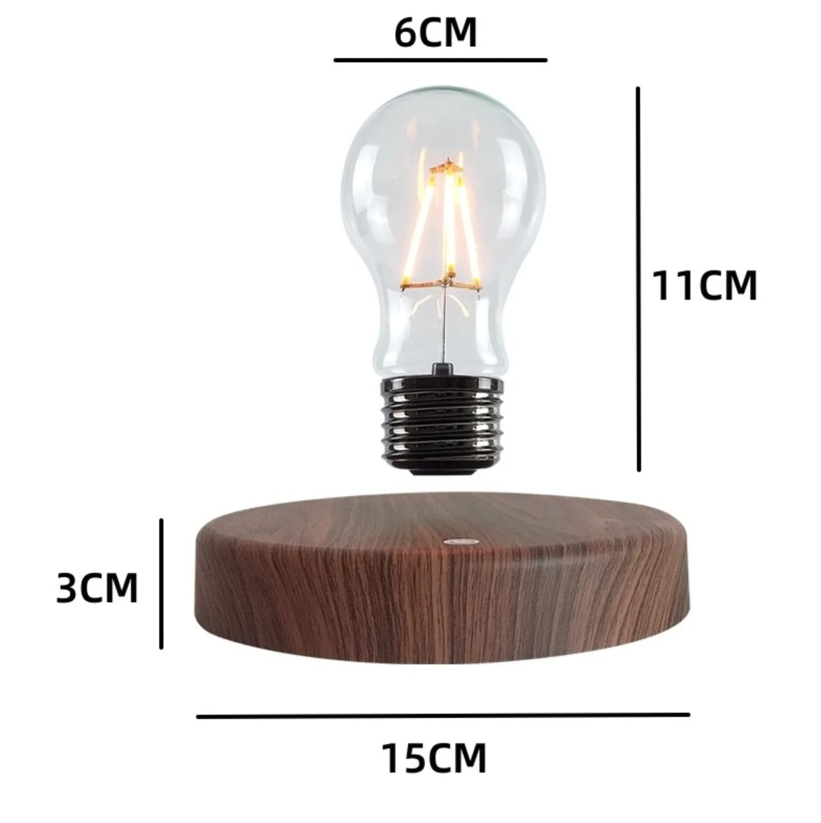 Sleek Floating LED Desk Lamp with Magnetic Base