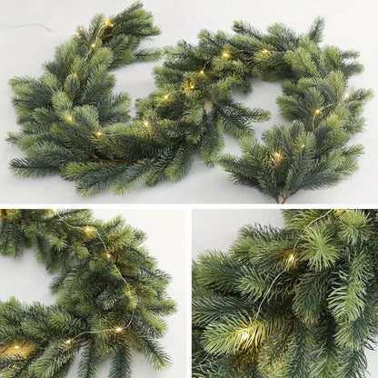 Mini LED Lit Pine Tree Decoration - Fesara