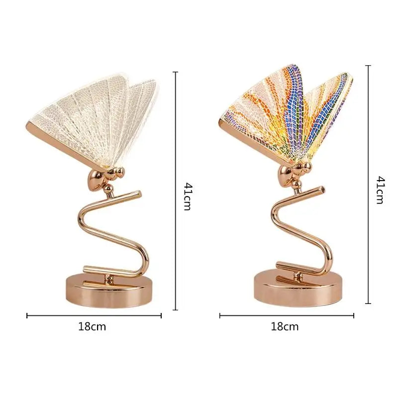 Beautiful Butterfly Table Lamp Soft Glow