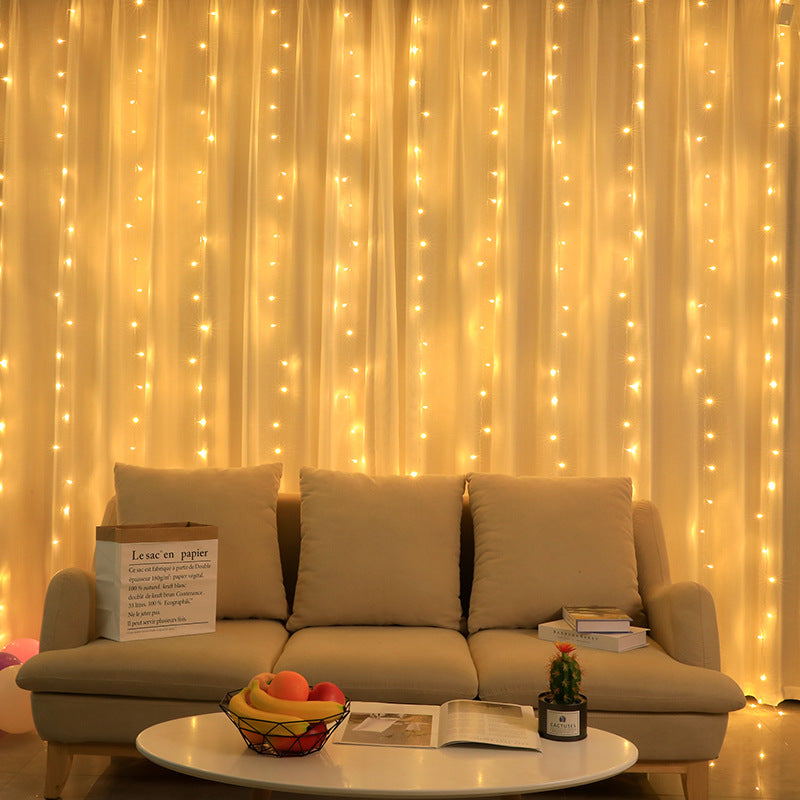Warm Fairy String Lights Curtain - Fesara