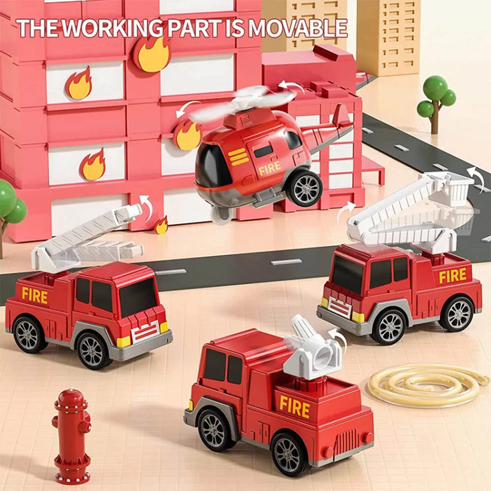 Kids Diecast Construction Toy Set - Trucks and Vehicles
