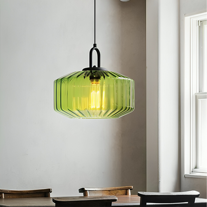 Colorful Glass Hanging Lamp for Cozy Ambiance - Fesara