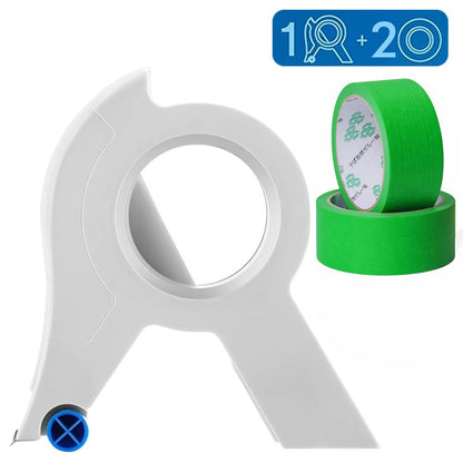 Precision Paint Tape Tool With Cutter And Smooth Rollers