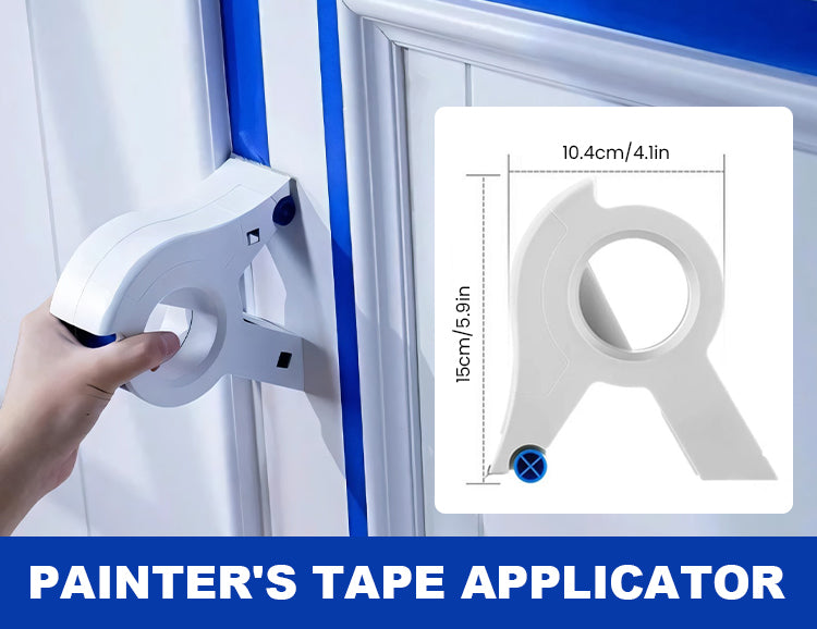 Precision Paint Tape Tool With Cutter And Smooth Rollers