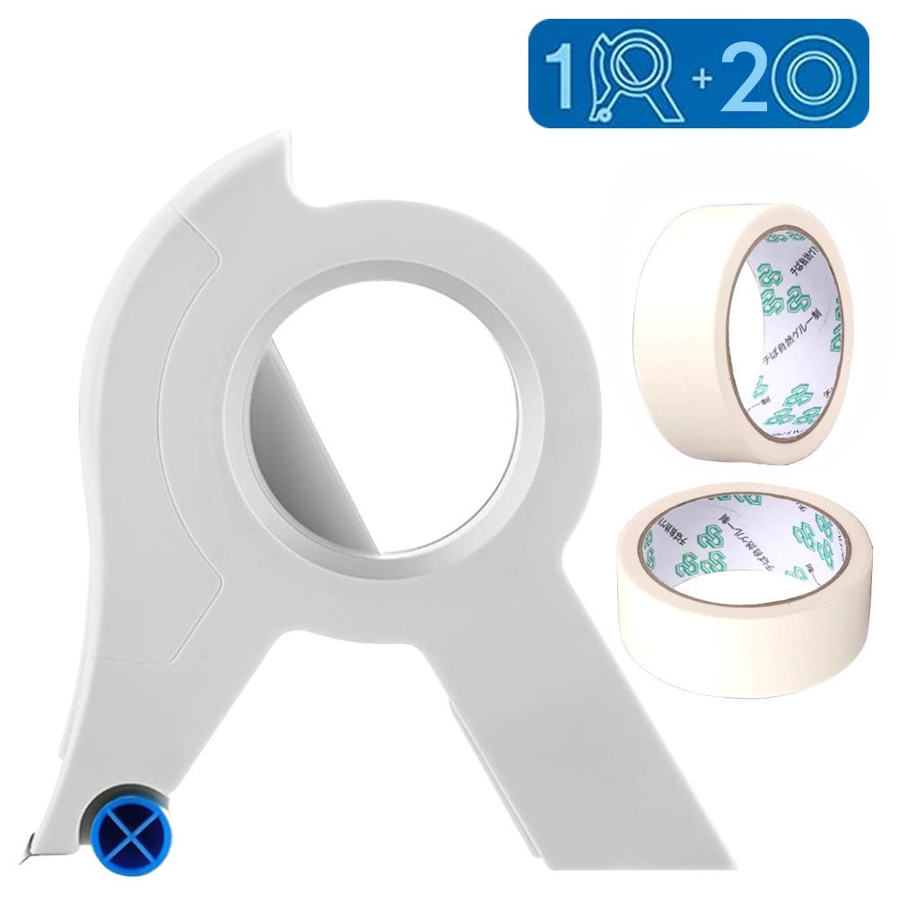 Precision Paint Tape Tool With Cutter And Smooth Rollers