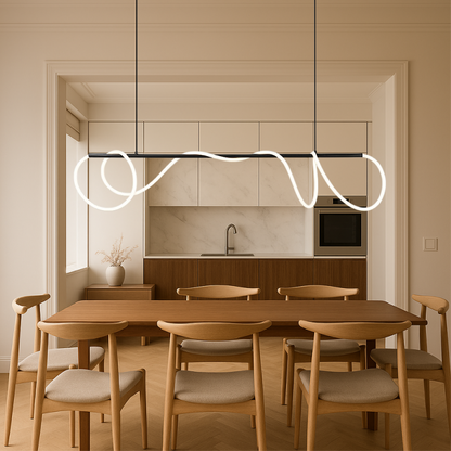 Modern Linear Island Pendant Light - Fesara